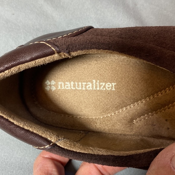 Naturalizer Leather Suede Velcro Slip-on Loafers - Picture 9 of 12
